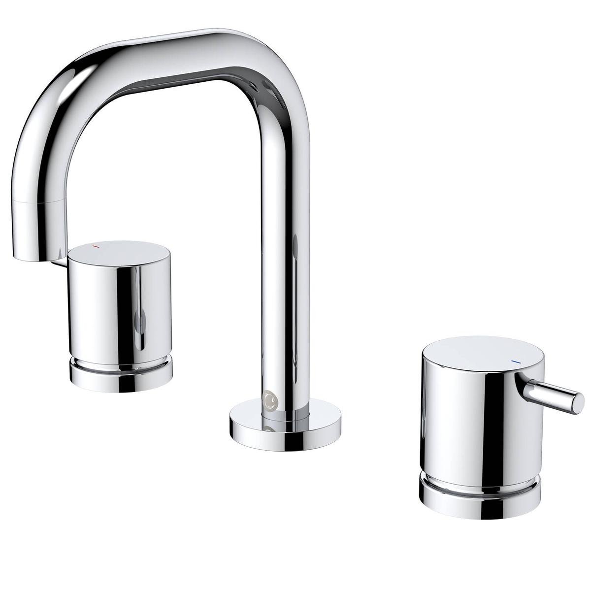 Caroma Chrome Luna Lever Basin Tap Set - Lead Free Brass - 44mm x 166mm - SuperSaverAU - view 1