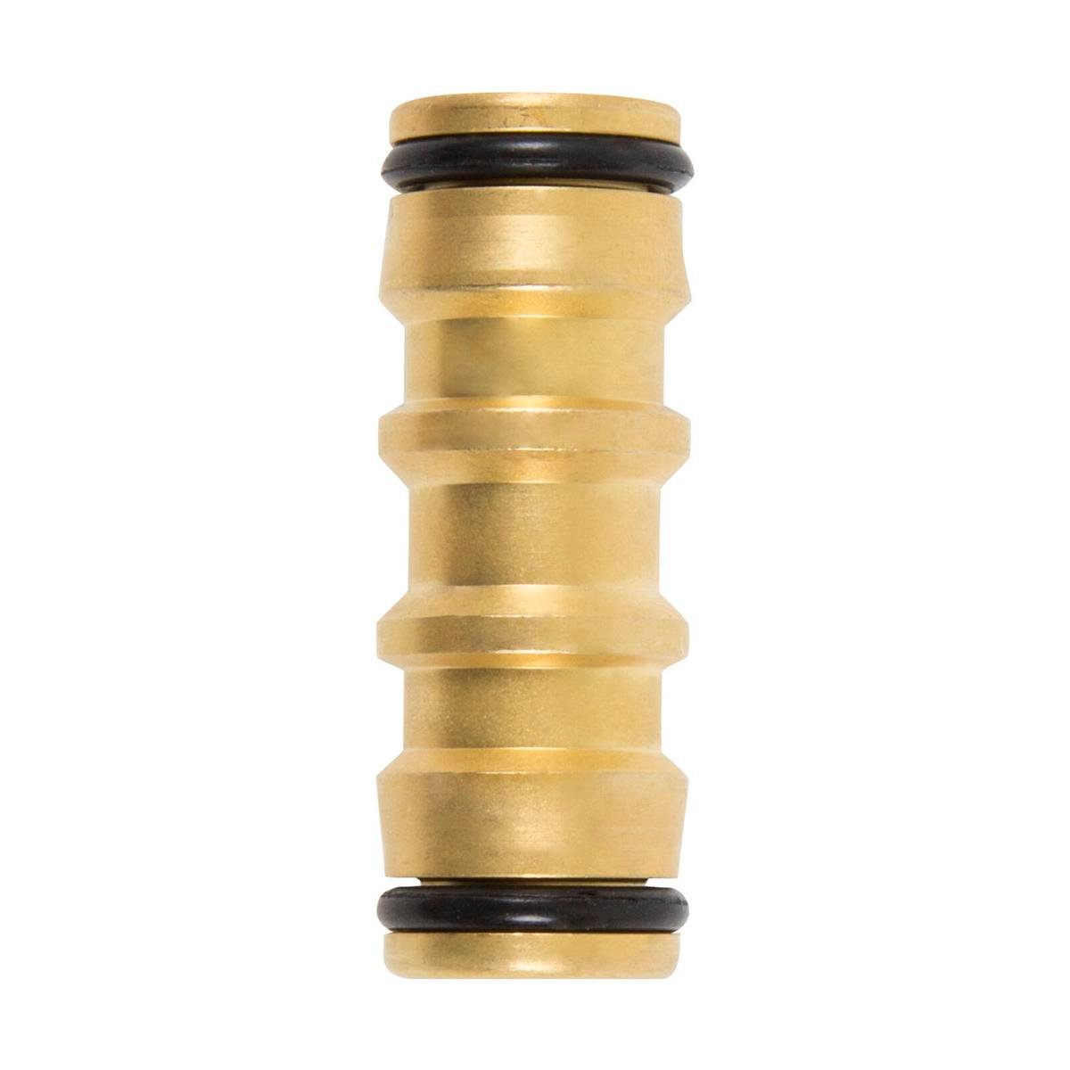 Nylex 12mm Brass Hose Connector Coupler - Durable Solid Brass - 2 Pack - SuperSaverAU - view 1