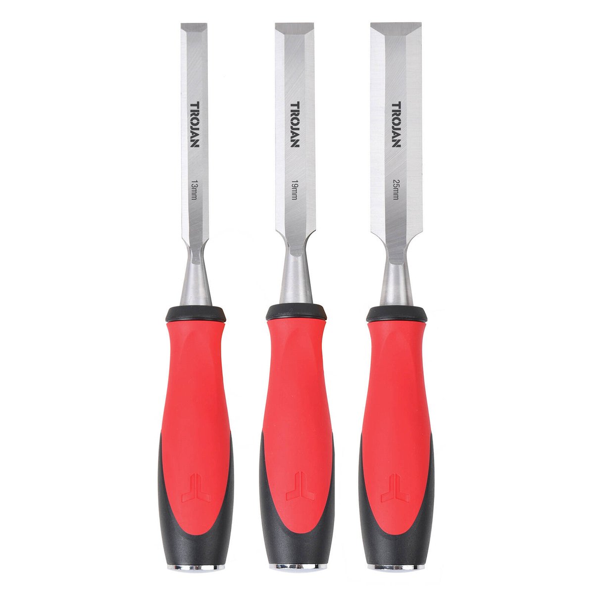 Trojan 3pc Chisel Set - 13mm, 19mm, 25mm - Durable Steel - Ergonomic Grip - SuperSaverAU - view 2
