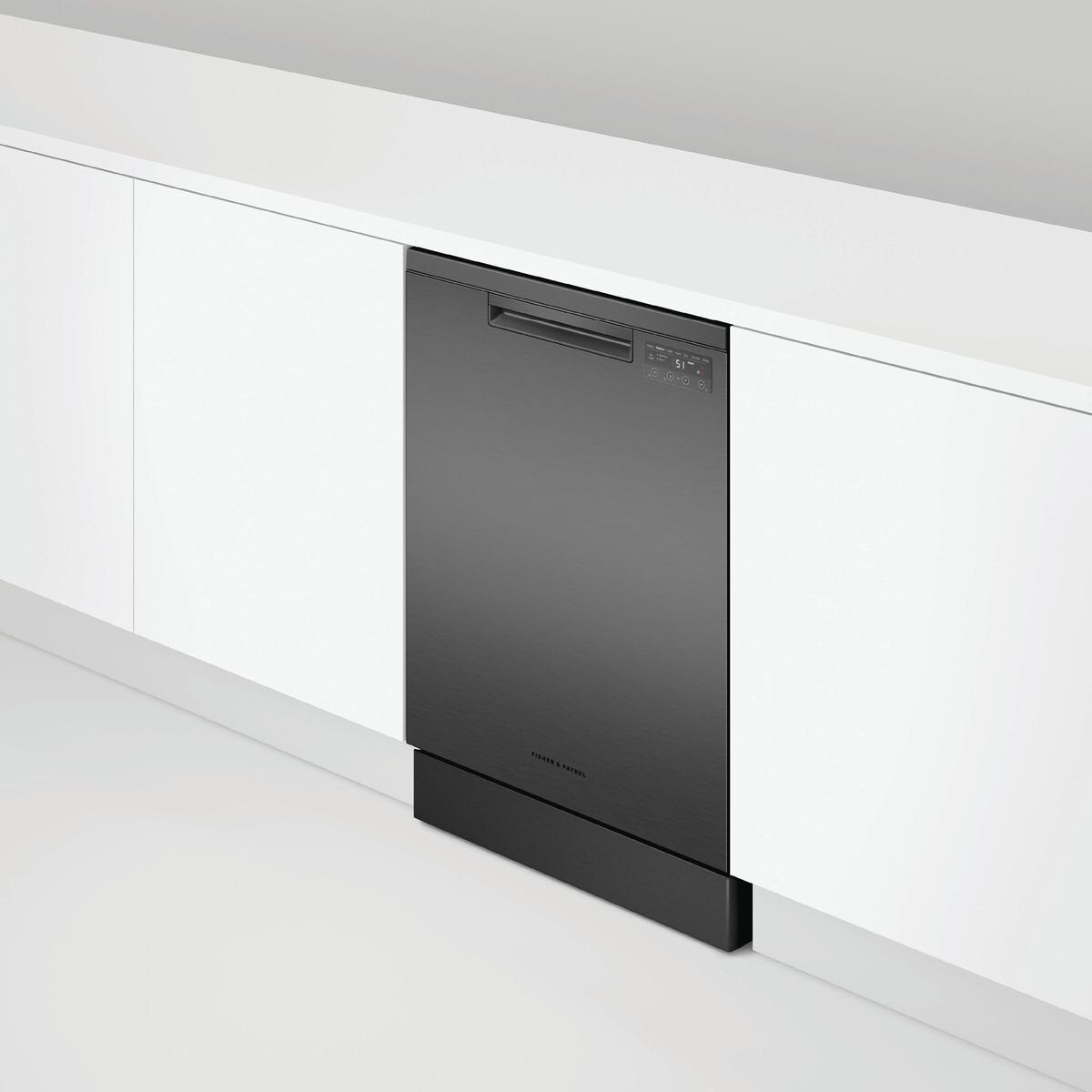 Fisher & Paykel Series 5 Freestanding Dishwasher - 15 Place Settings - Black Stainless Steel - DW60FC2B2