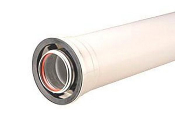 Rinnai DSFPIPE1000 100cm Aluminium Duct Pipe for Drysoft Gas Dryers - Cuts to Length - White - DSFPIPE1000