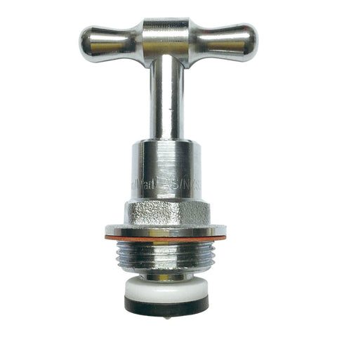 Kinetic 20mm Chrome Garden Tap Top Assembly, Lead Free Brass, Chrome Plated