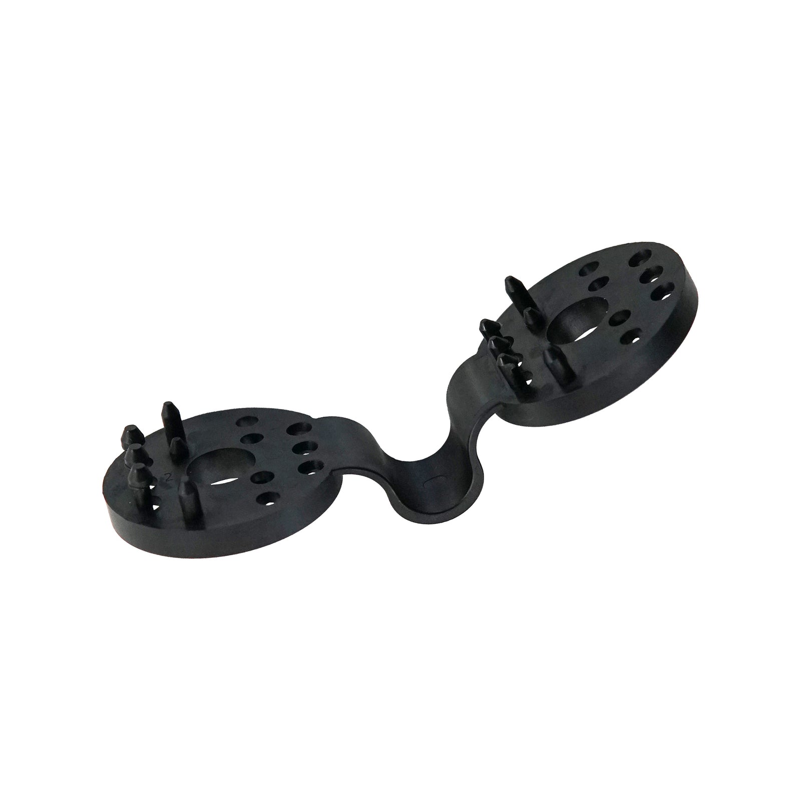 Coolaroo Black Shade Cloth Round Clips - 12 Pack, Heavy-Duty Fabric Clips