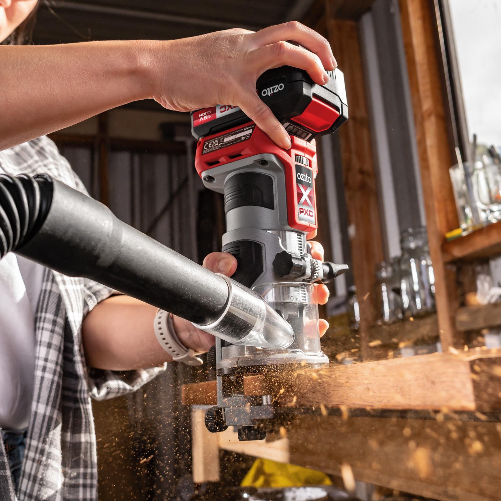 Ozito PXC 18V Brushless Cordless Trim Router 30000 RPM - Skin Only PXBLTS-018