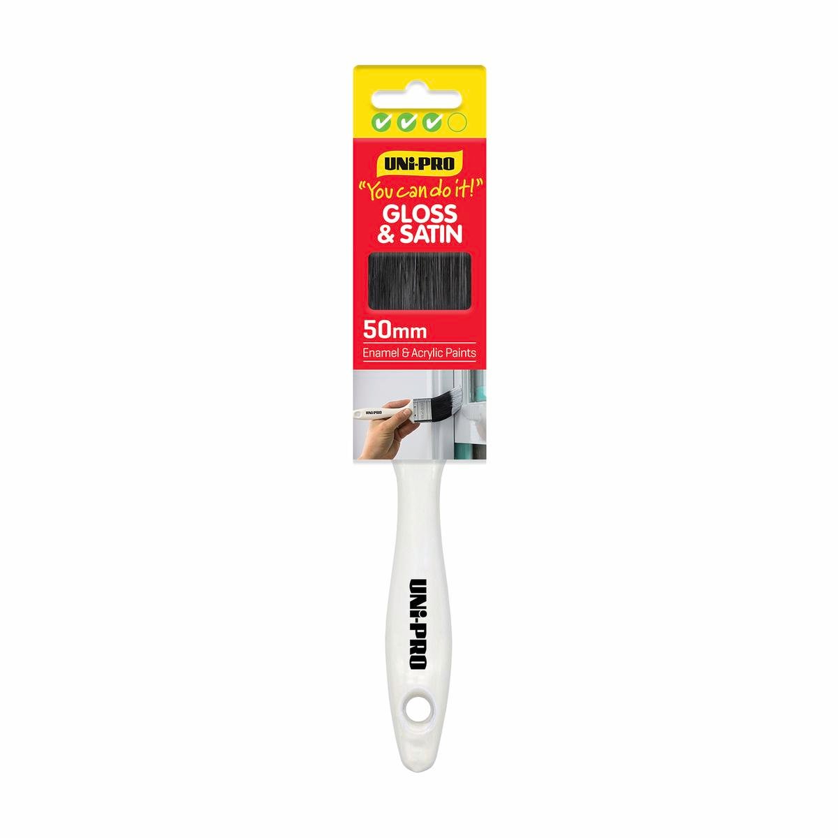 Uni-Pro 50mm Synthetic Filament Gloss and Satin Brush Solvent Resistant