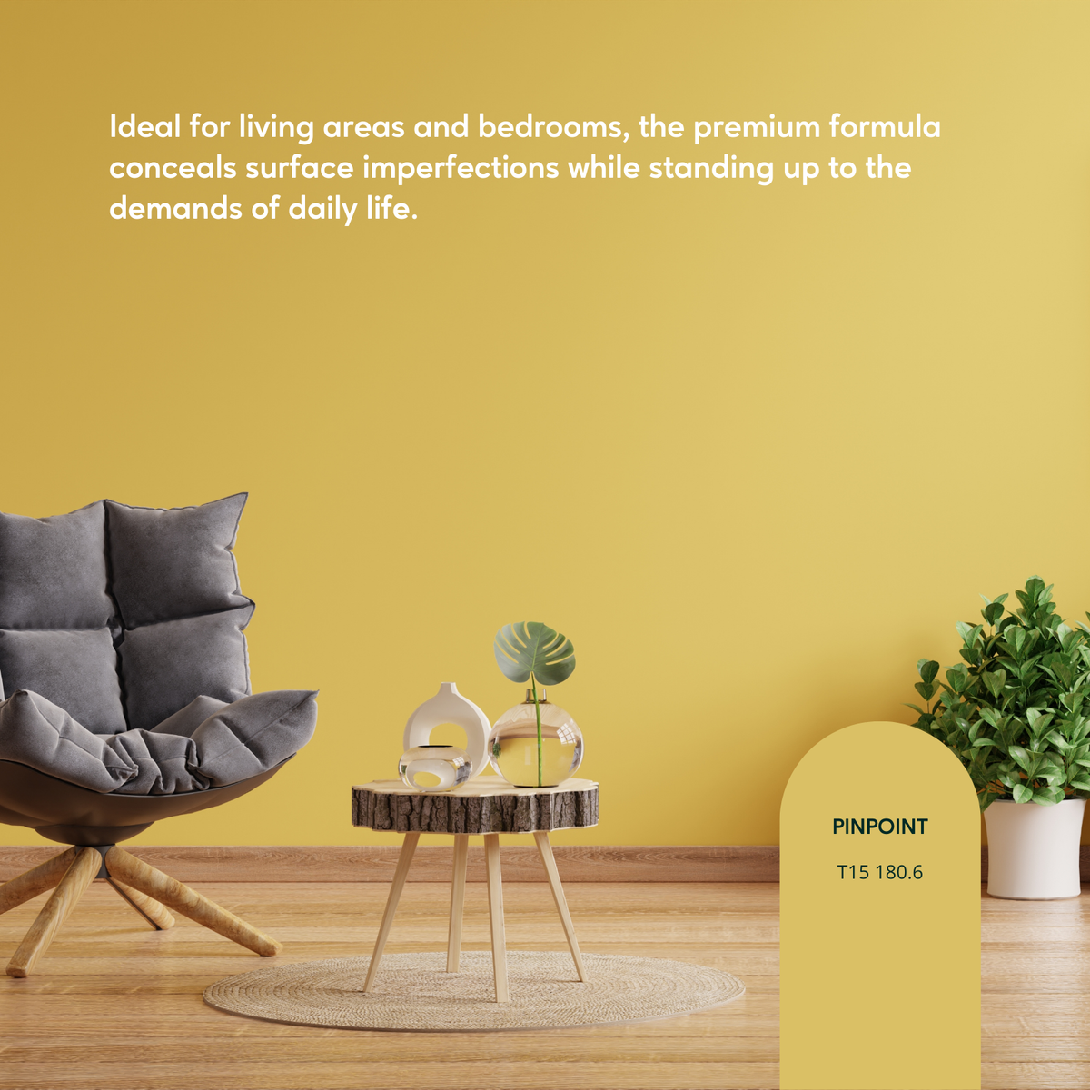 TAUBMANS Endure 2L Hi-C Yellow Low Sheen Interior Walls Paint Water Based UV Resistant