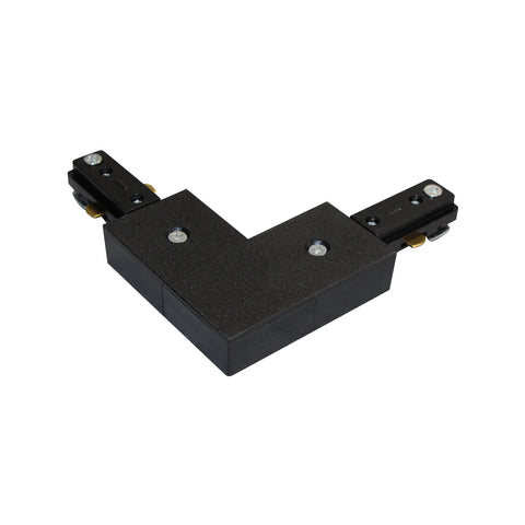 Mercator Single Track Circuit L Shaped Joiner Black Hardwired 240V MTK108BK