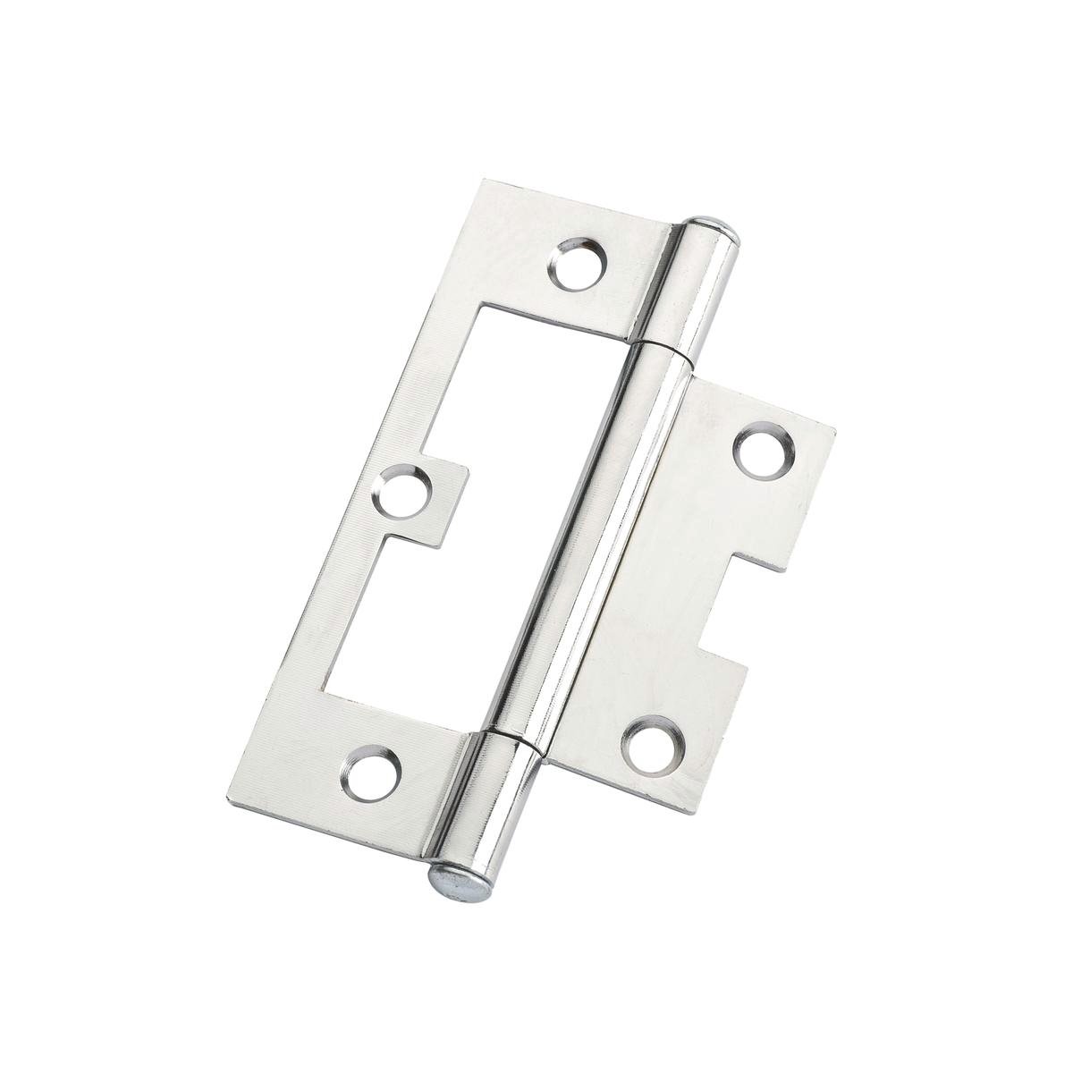Lane 90 x 54 x 1.6mm Polished Chrome Easy Fit Fixed Pin Hinge - Indoor