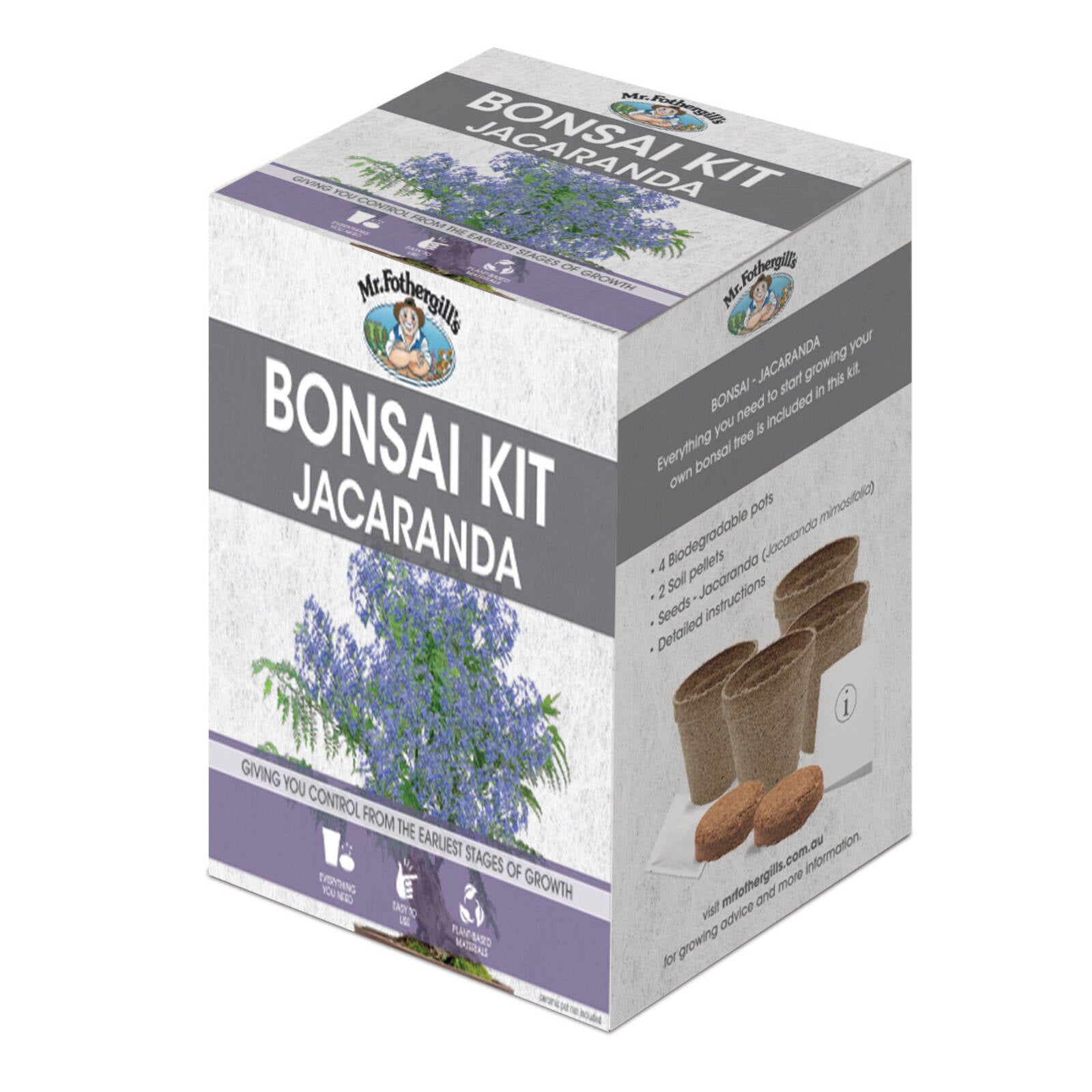 Mr Fothergill's Jacaranda Bonsai Kit with 4 Pots