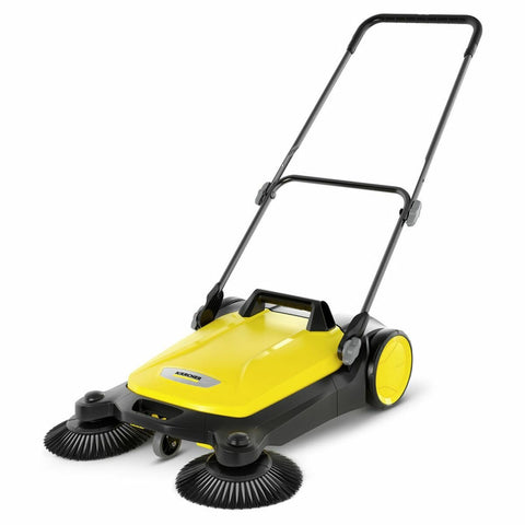 Karcher S 4 Twin Sweeper - Two Side Brushes, Adjustable Push Handle, Manual Operation - 1.766-360.0