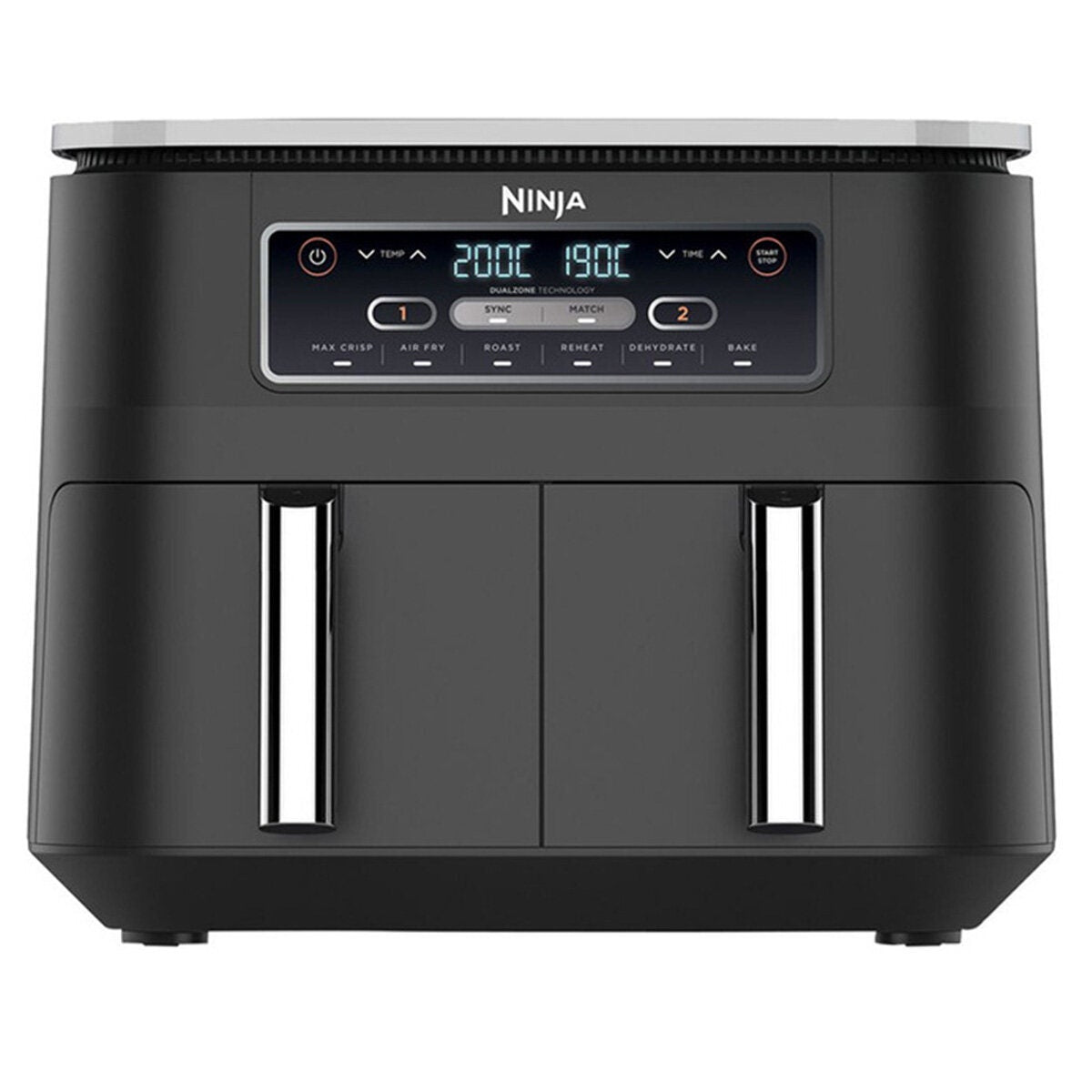 Ninja Foodi Dual Zone Air Fryer 7.6L - Granite Grey - Smart Finish, Match Cook, Six Functions - AF300