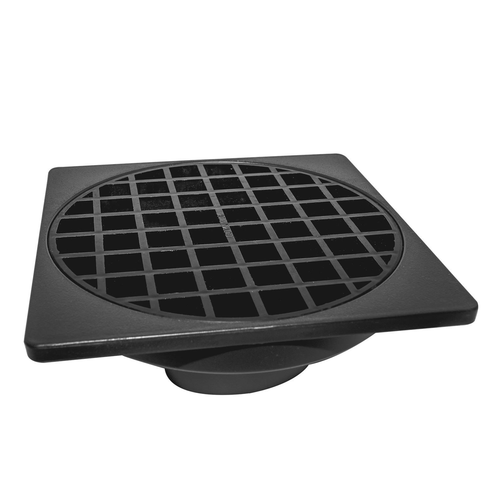 Holman 150 x 150mm D Square Drainage Grate, Black ABS Plastic