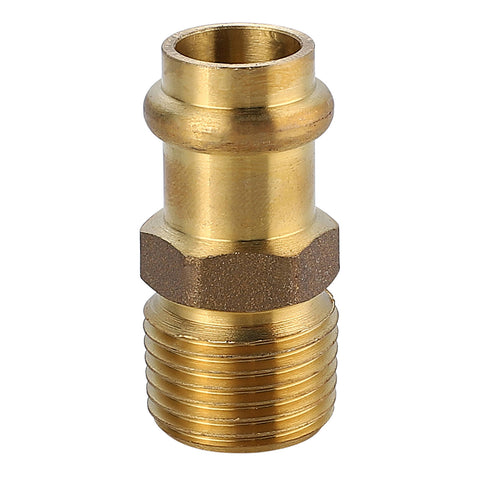 SmarteX-PRESS 15 x 15mm Male Coupling, Lead Free Brass
