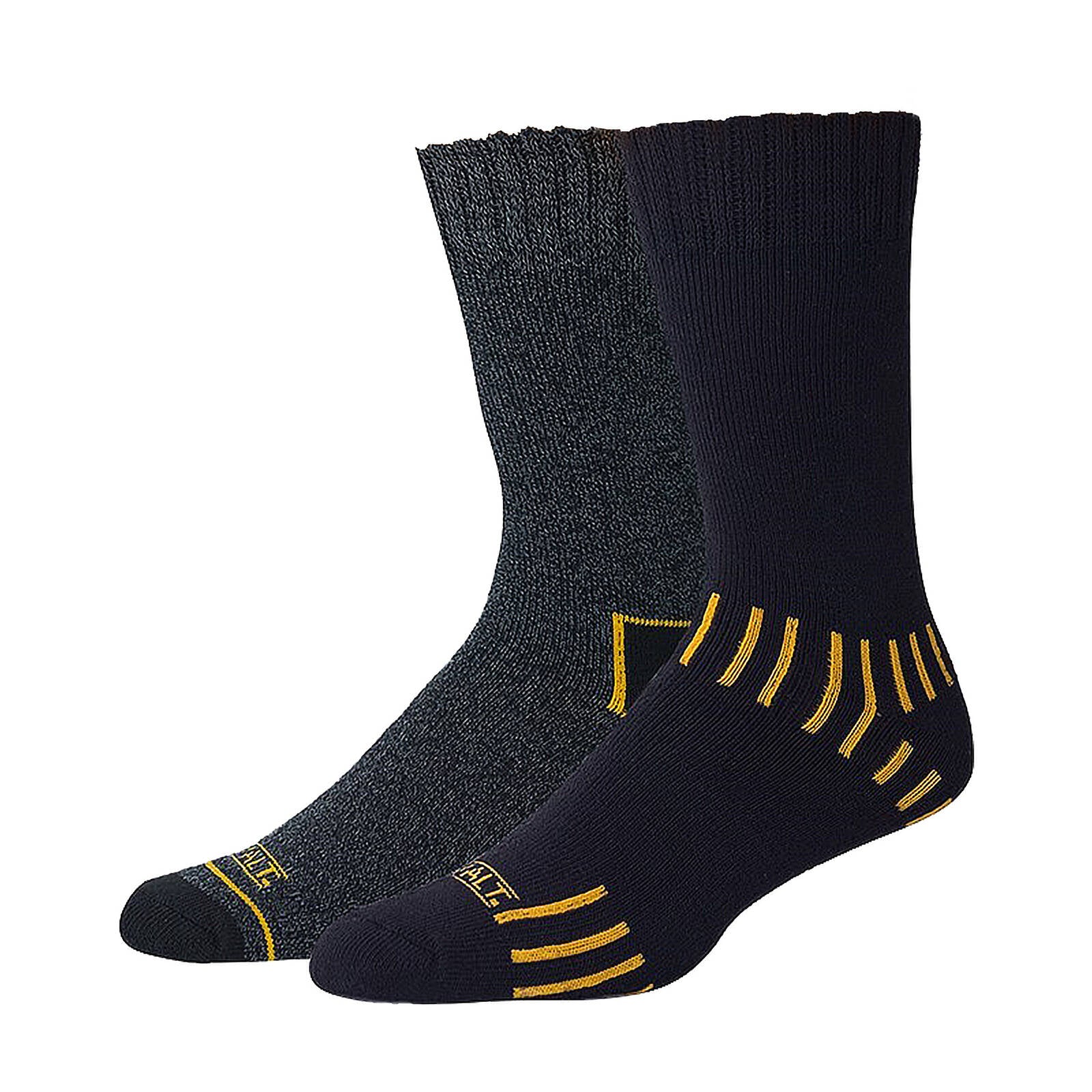 DeWalt Workwear Work Cotton Socks 2 Pack Crew Size 10-13 Men's