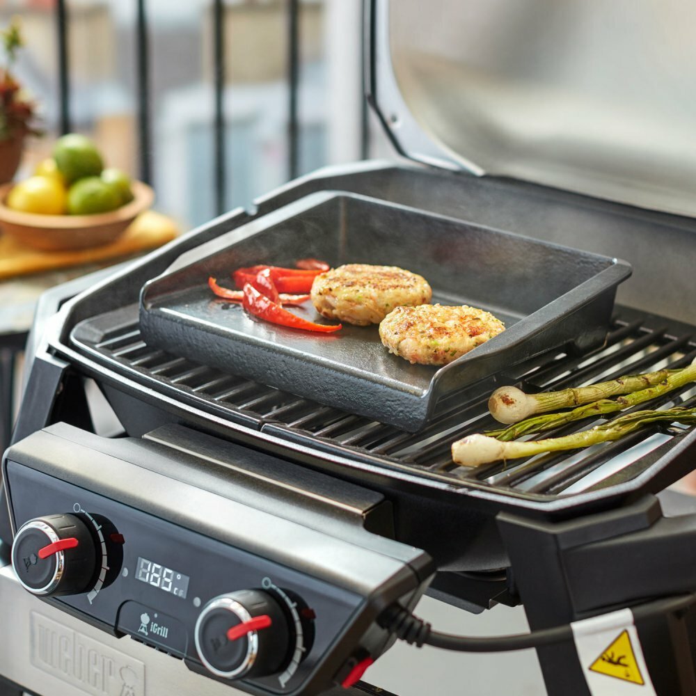 Weber Pulse hotplate - black semi-gloss enamel - angled cooking surface - for Pulse 1000 and 2000 - 6609