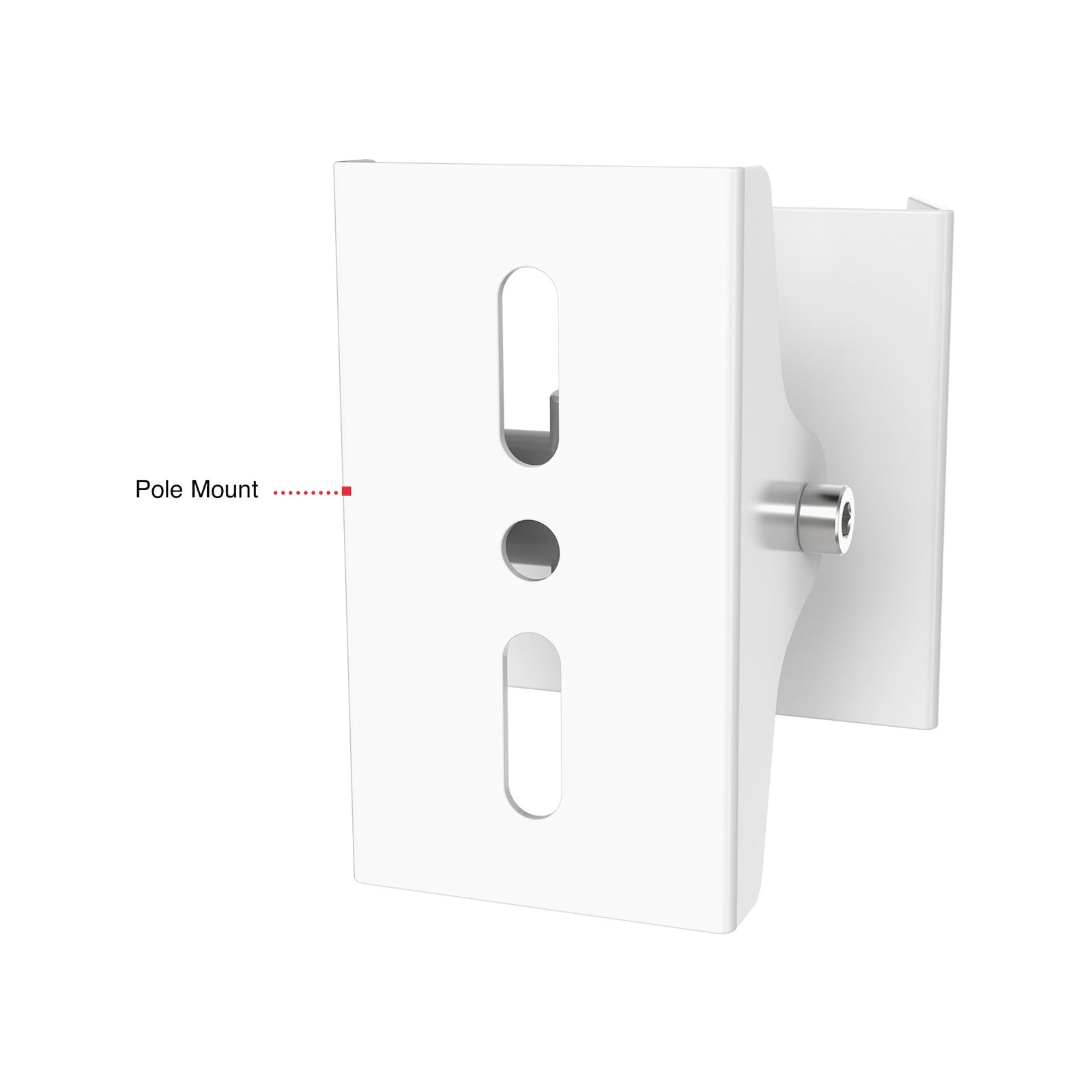 Orion Security Camera Pole Mount White Aluminium Indoor & Outdoor SCA03