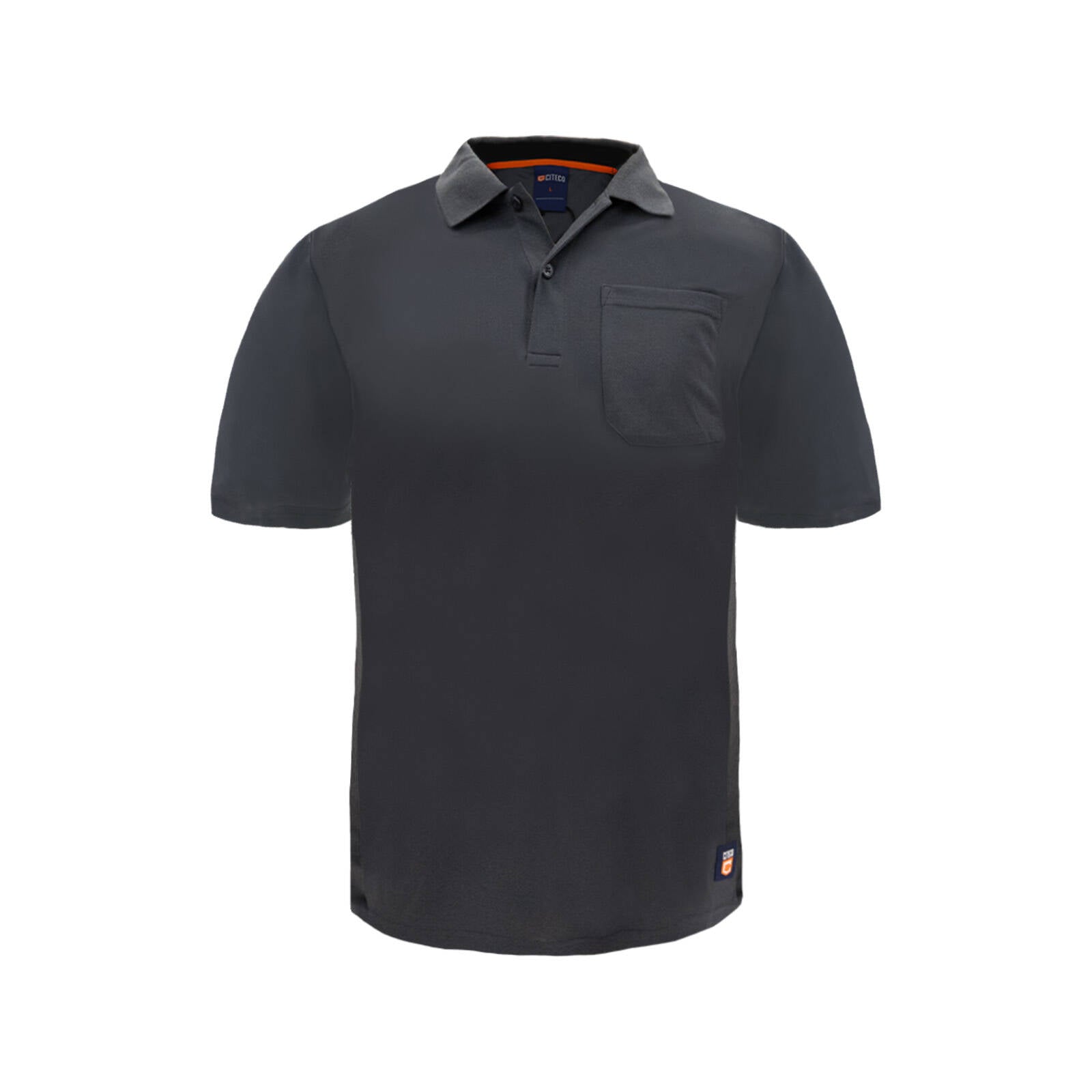 Citeco Men's Grey Dry Fit Short Sleeve Polo Polyester - X-Large