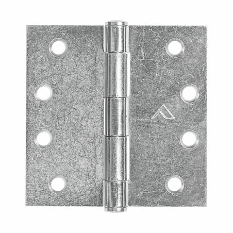 Pinnacle 100mm Zinc Plated Fixed Pin Broad Butt Hinge 2 Pack