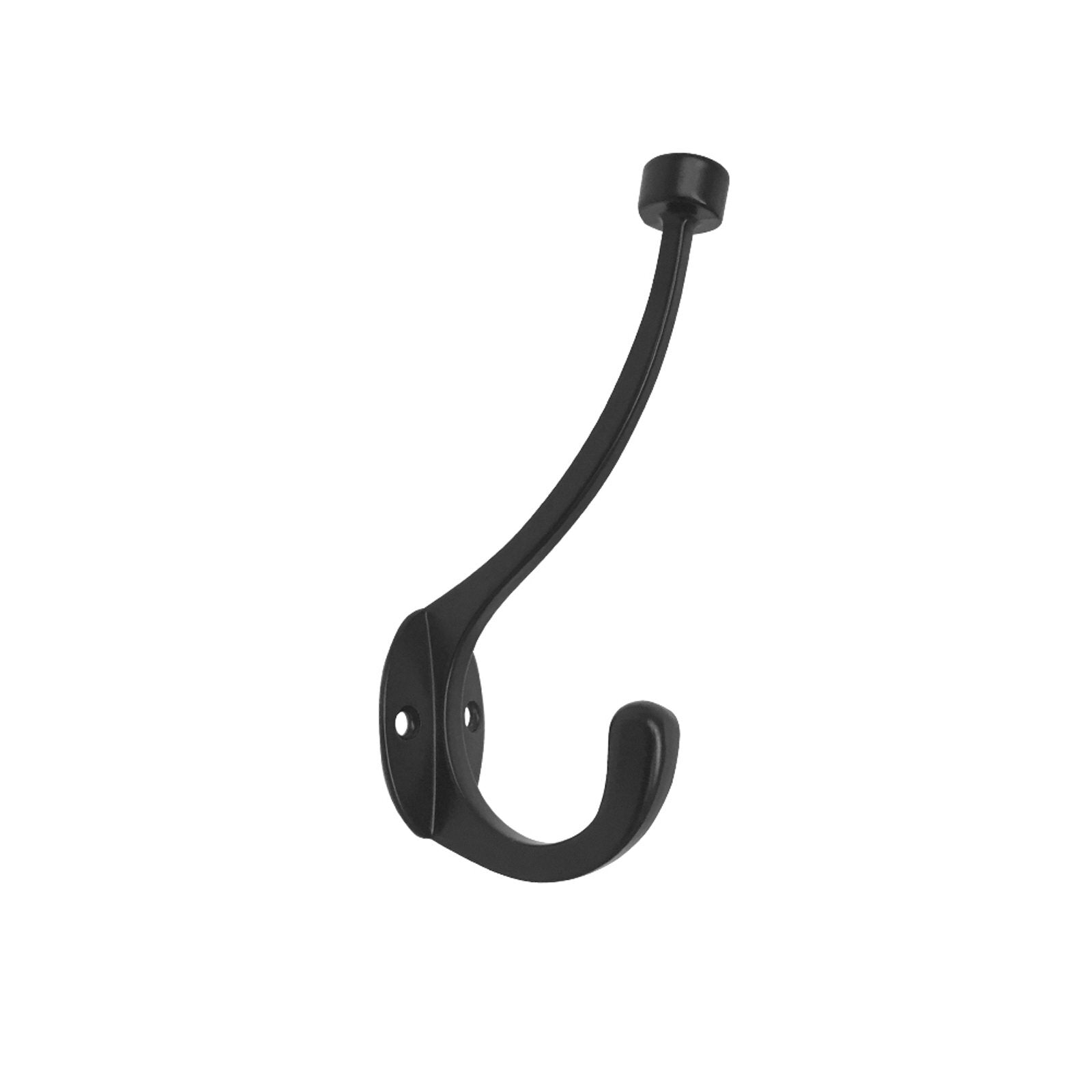 Adoored 140mm Double Black Robe Deco Hook 5kg
