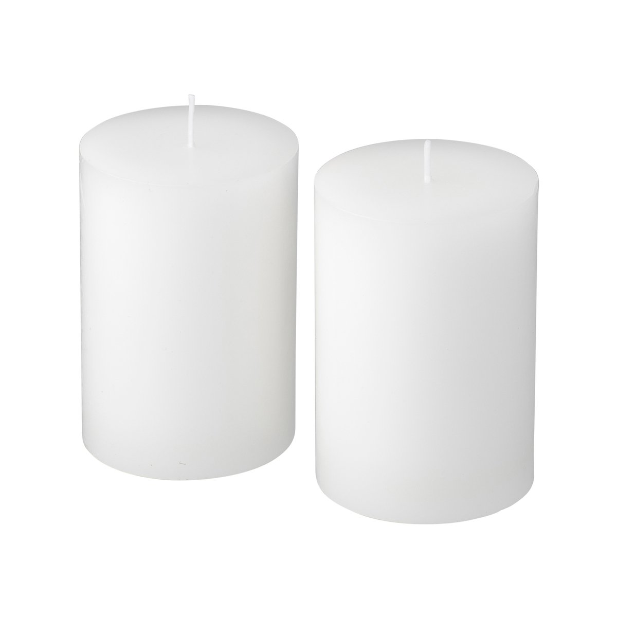 Citronella 10cm White Pillar Candle 2 Pack - Mosquito Repellent Outdoor