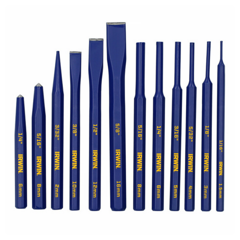 Irwin 12 Piece Cold Chisel and Punch Set