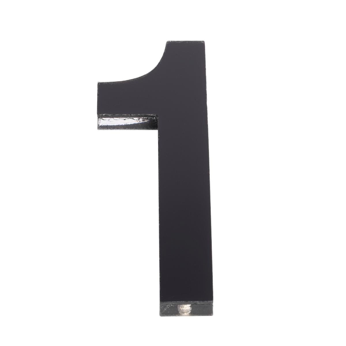Sandleford 120mm Black Acrylic Gloss House Number 1