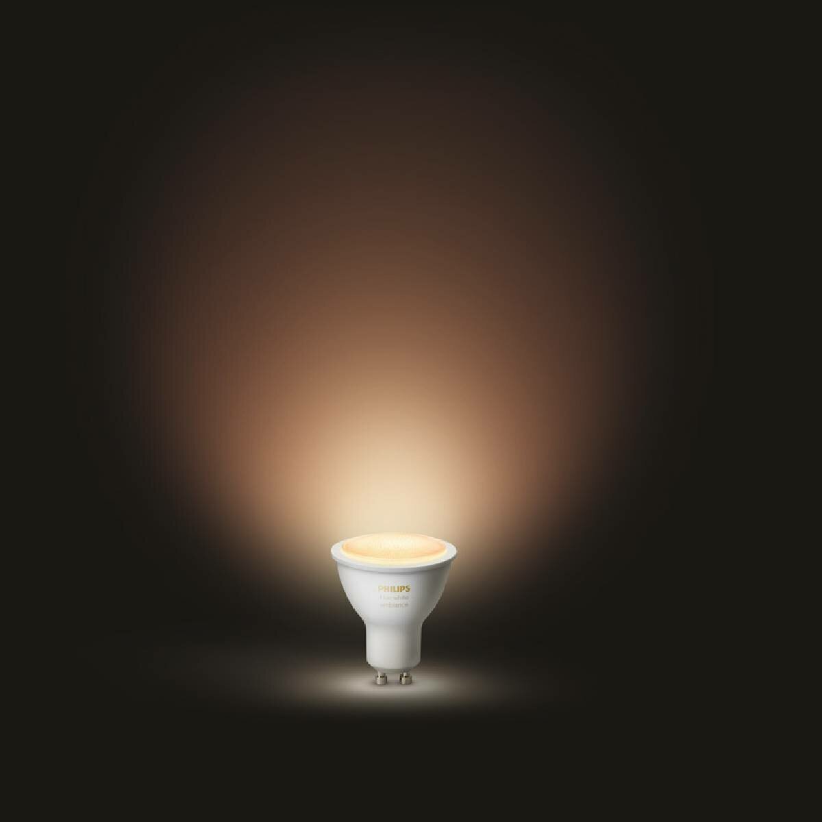 Philips Hue White Ambiance GU10 Bulb with Bluetooth - 5.5W, 250lm, Dimmable - HUEWCAGU10BT