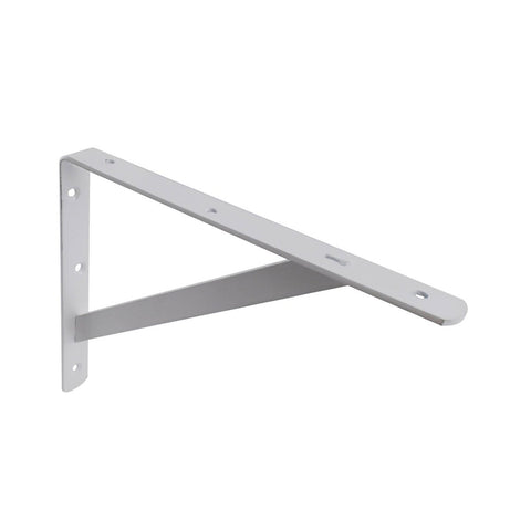 Carinya Heavy Duty Straight Stayed Bracket 250x200mm Steel White - SuperSaverAU - view 1