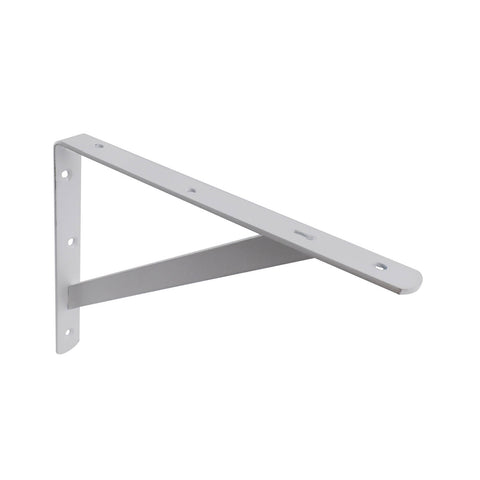 Carinya 250 x 200mm White Heavy Duty Straight Stayed Bracket 175kg