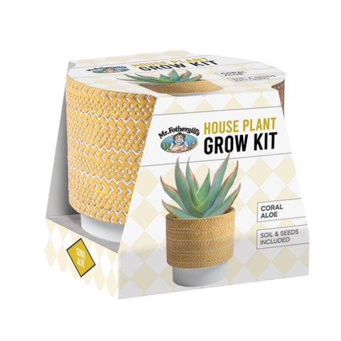 Mr Fothergill's House Plant Grow Kit Coral Aloe with Terracotta Pot