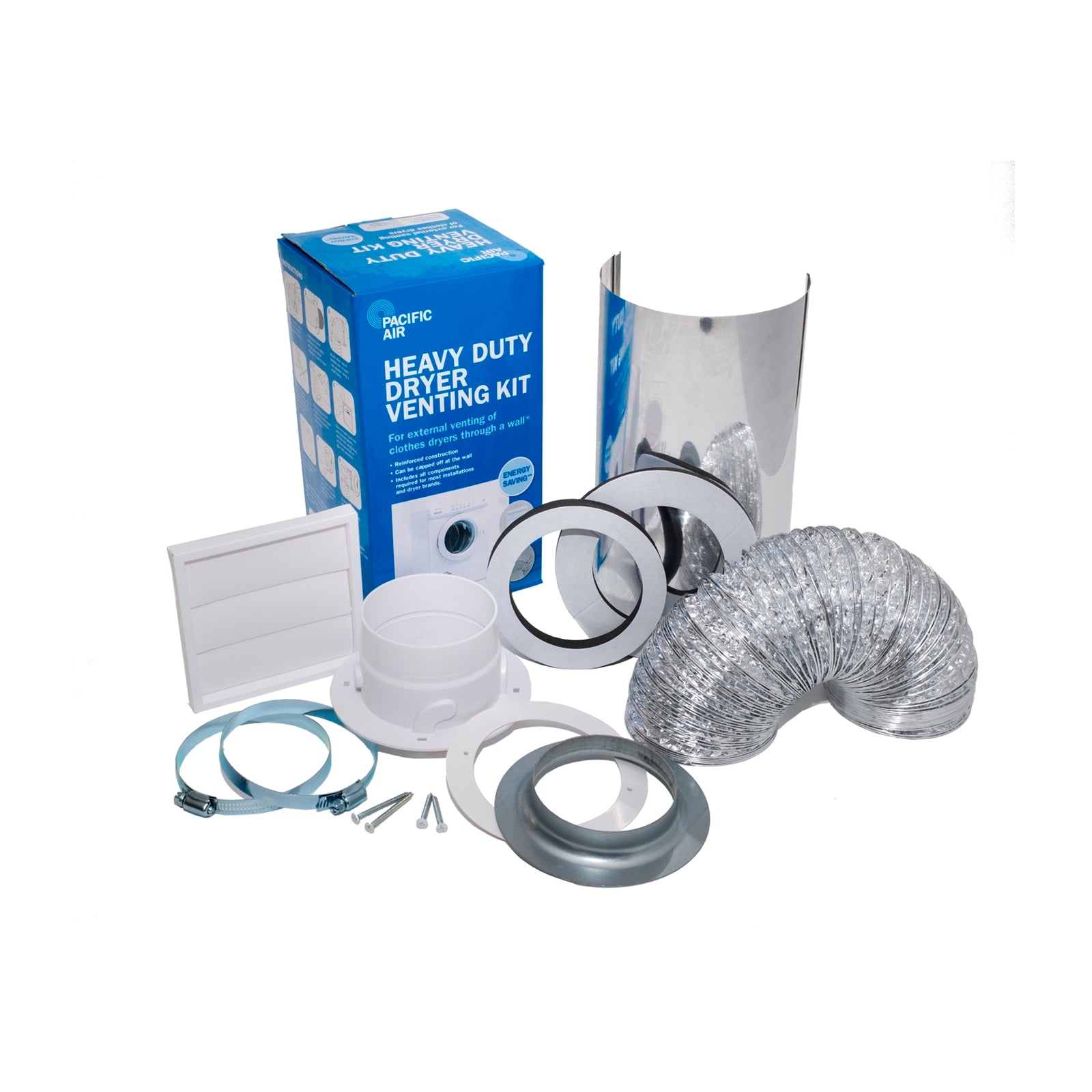 Pacific Air Heavy Duty 2.1m 100mm Aluminium Dryer Venting Kit