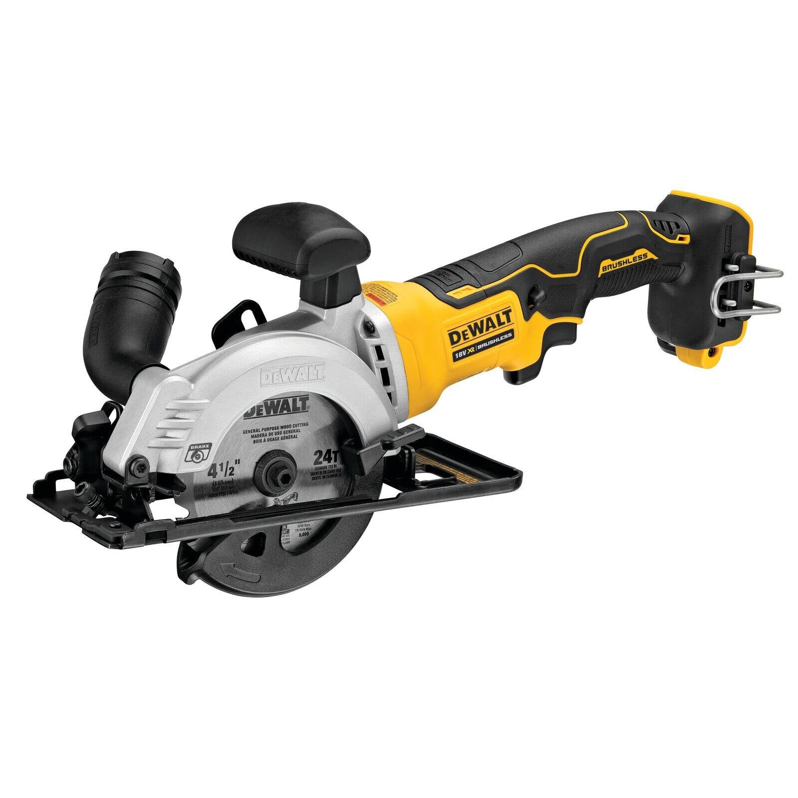 DeWALT 18V XR Li-Ion Brushless 115mm Circular Saw Skin Only DCS571N-XE