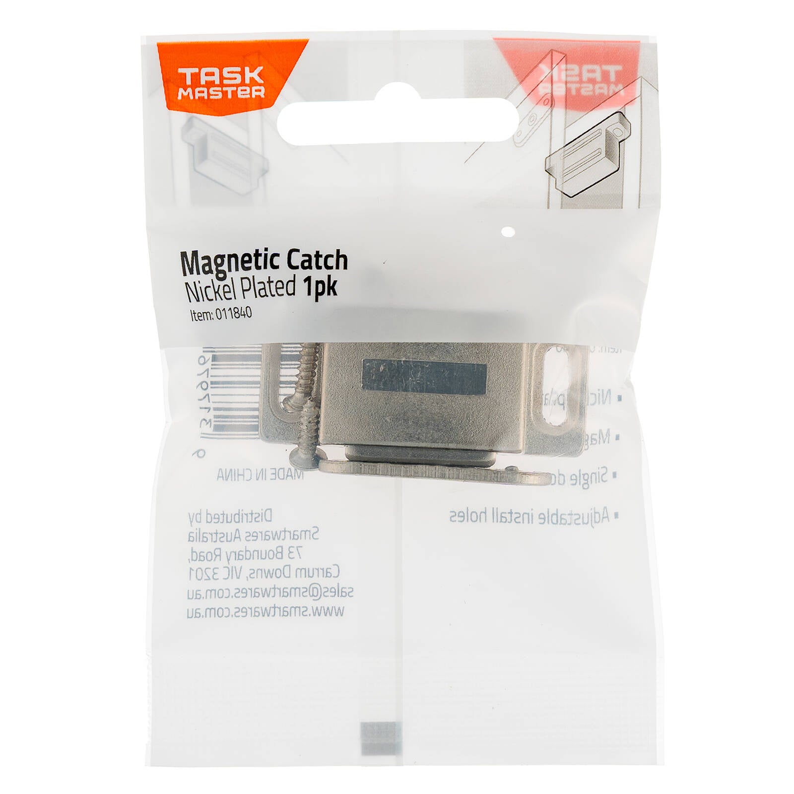 Taskmaster 48mm Zinc Plated Magnetic Door Catch Steel