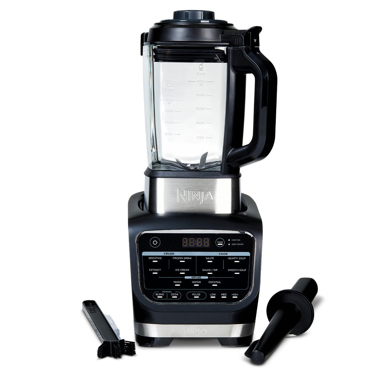 Ninja Foodi Cold and Hot Blender 1.9L Glass Pitcher - 1000W Motor, 800W Heating Element - HB150