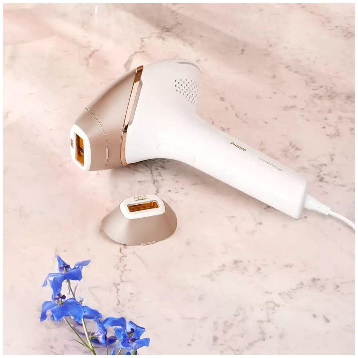 Philips Lumea 8000 Series IPL Hair Removal - SenseIQ SmartSkin Sensor - Face and Body Attachments - BRI945-00