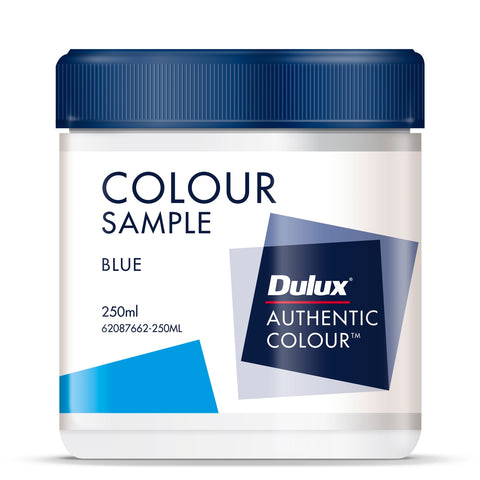 Dulux Sample Pot 250ml Blue, Water Based Low Sheen, Interior Colour Tester