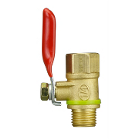 PowerFit 1/4" BSP Inline Valve Air Tool Fitting, Brass