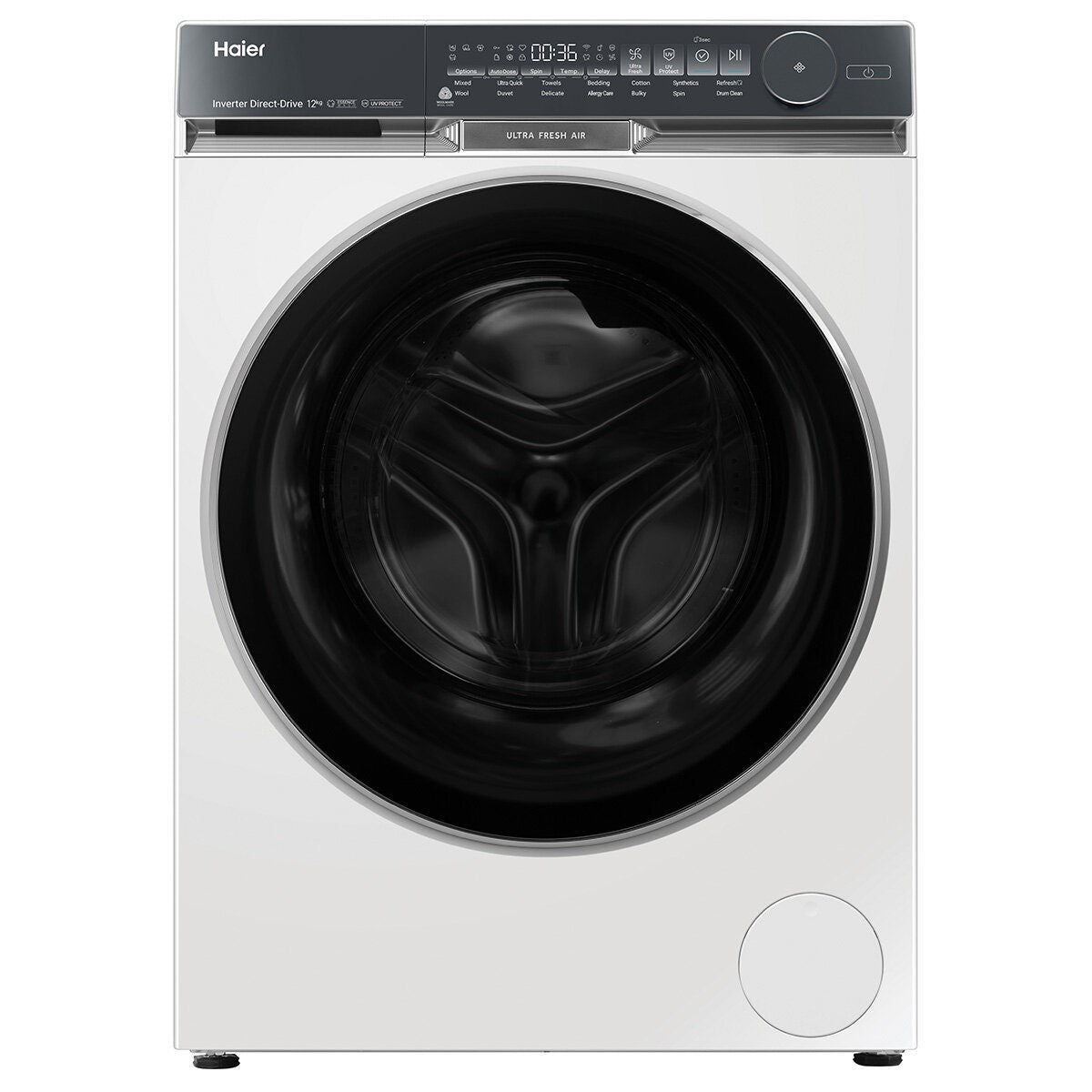 Haier 500 Series 12kg Front Loader - White, Ultra Fresh Air, UV Protect, 5 Star Energy - HWF12DW1