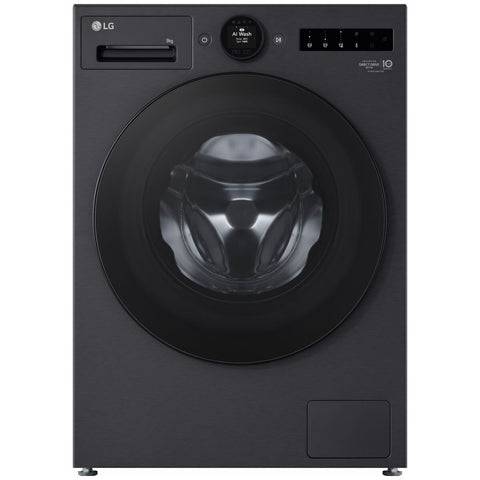LG Series 9 9kg Front Load Washing Machine - TurboClean360, Steam+, 5 Star Energy and Water - WX9-1409MB