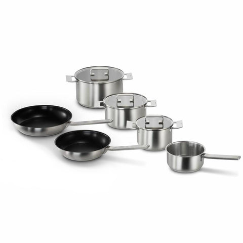Bosch Six Piece Induction Cookware Set - Stainless Steel with 3 Layer Non-Stick Coating - HEZ9SE060
