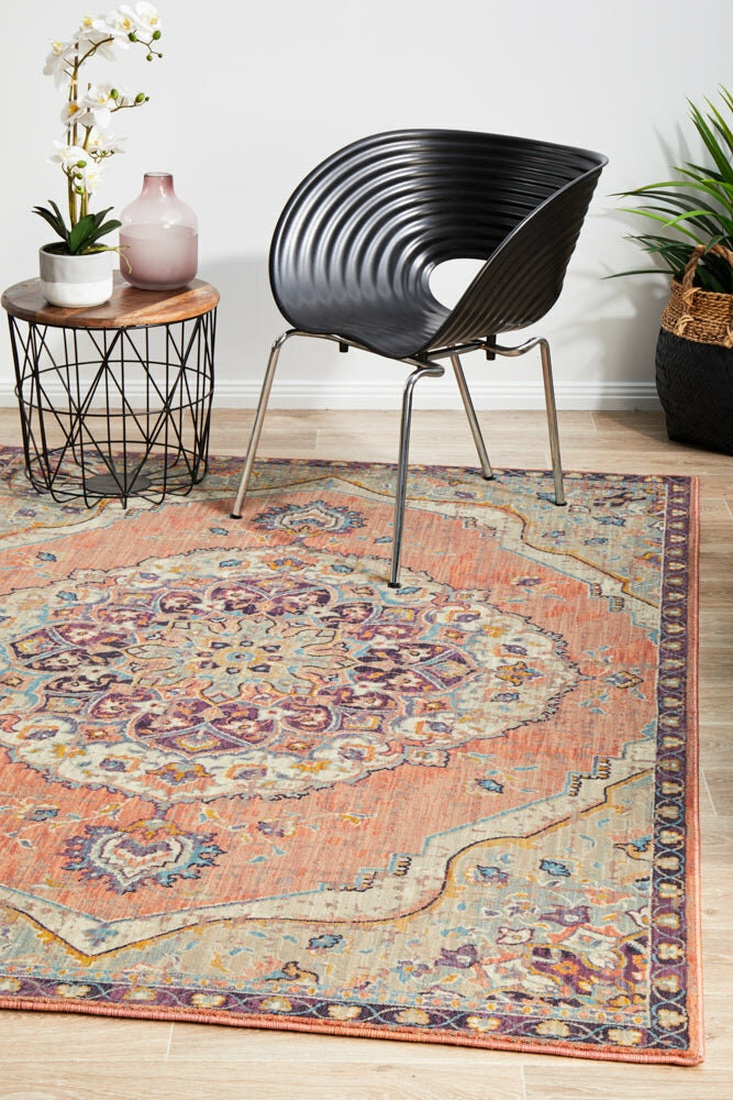 Rug Culture Odyssey medium terracotta rug 230x160cm - power loomed polypropylene - ODY120-TERRA-230X160