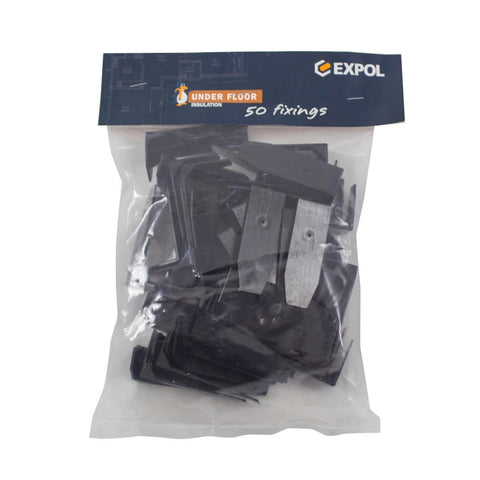 Expol L Bracket Insulation Panel Fixings 50 Pack - PVC - Durable - Easy Install - SuperSaverAU - view 1