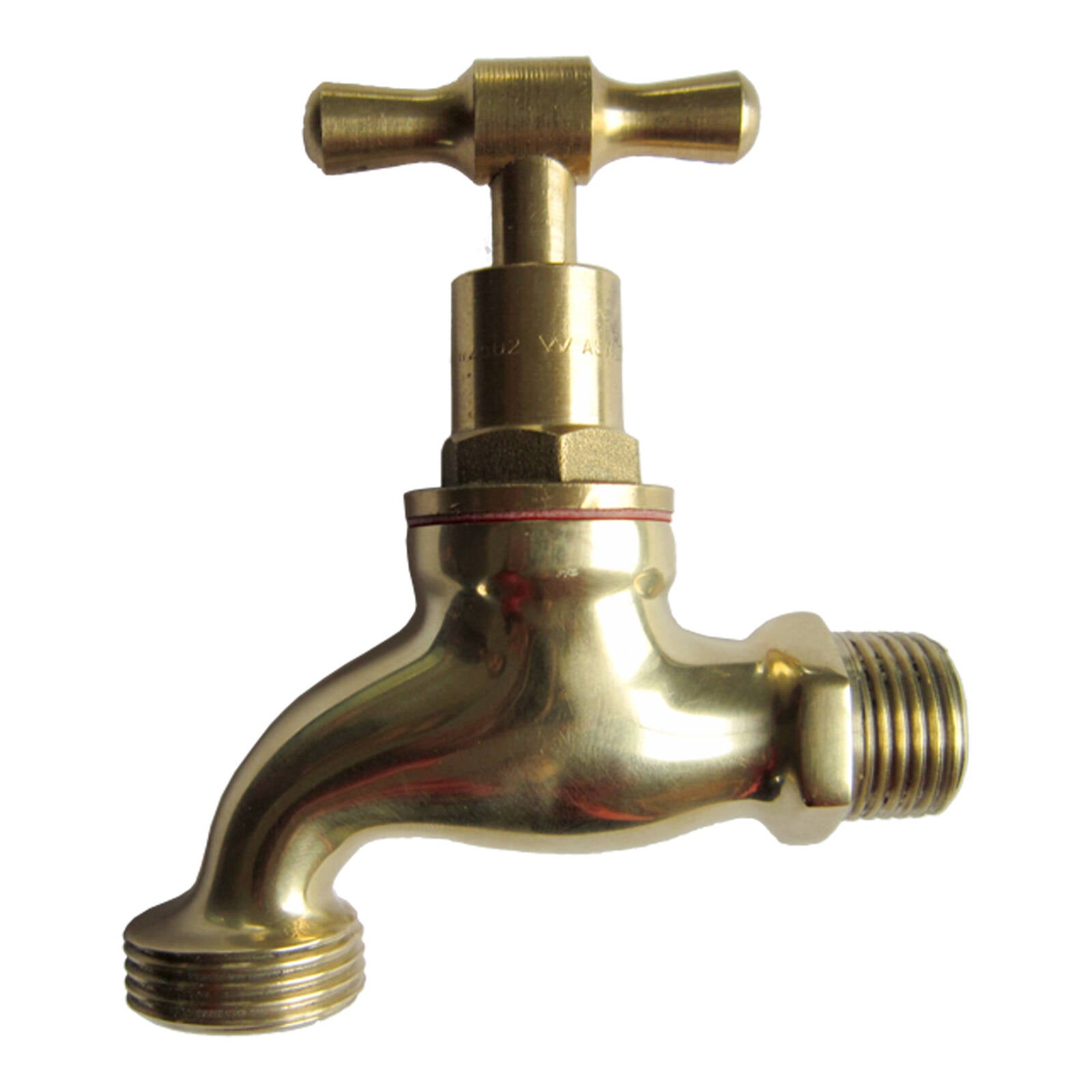 Kinetic 15mm Polished Brass Garden Tap Lead Free Indoor Outdoor