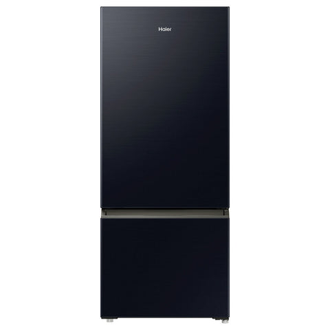 Haier 433L Bottom Mount Fridge - Black, 8 Star Energy, Reversible Door, Humidity Zone - HRF420BEC