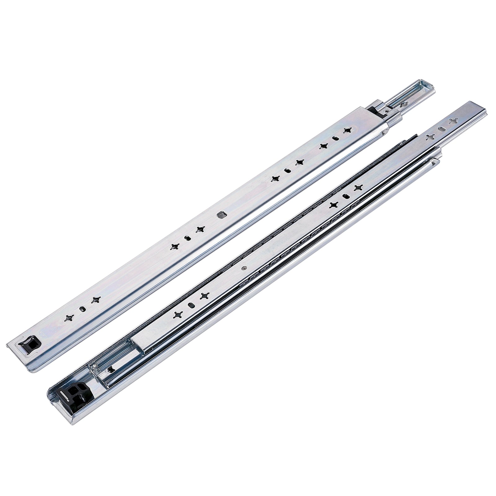 Goliath Heavy Duty Drawer Slide Pair 800mm Zinc Plated Steel, 90kg Load, 2 Pack