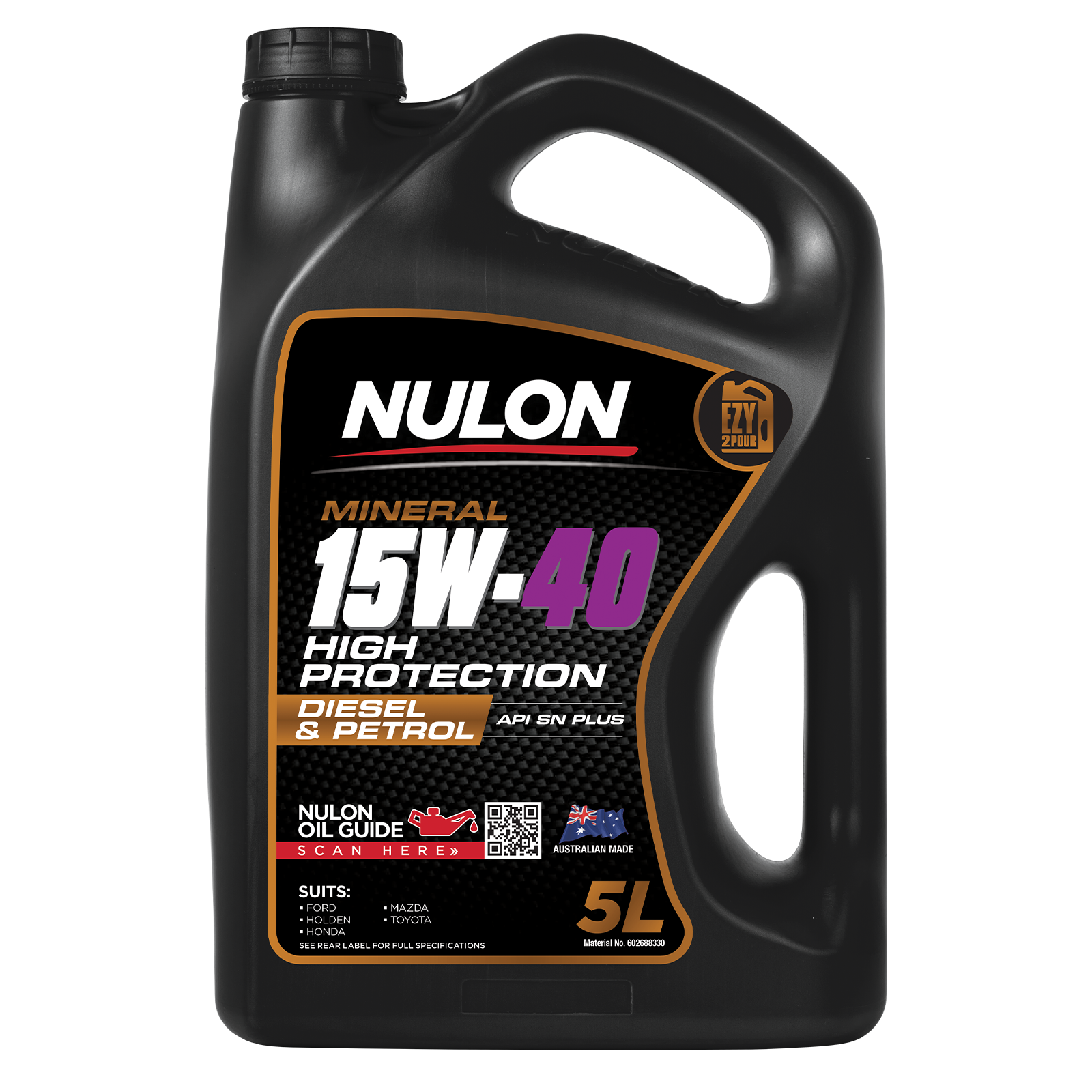Nulon Mineral 15W-40 High Protection Engine Oil 5L