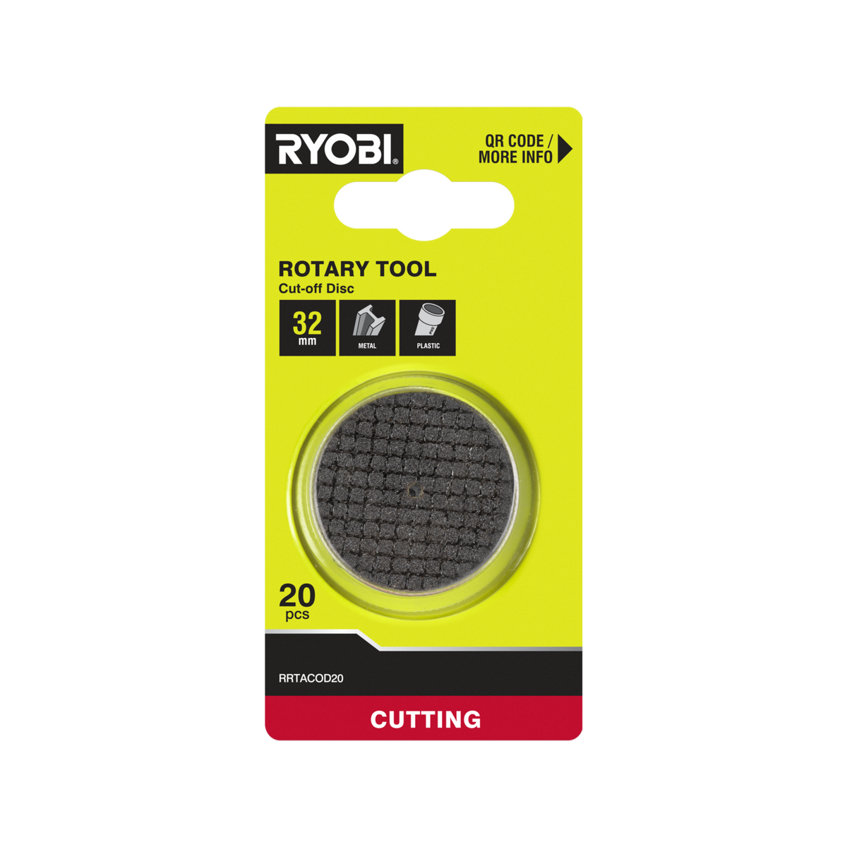Ryobi 32mm Cutting Disc for Rotary Tools - 20 Pack