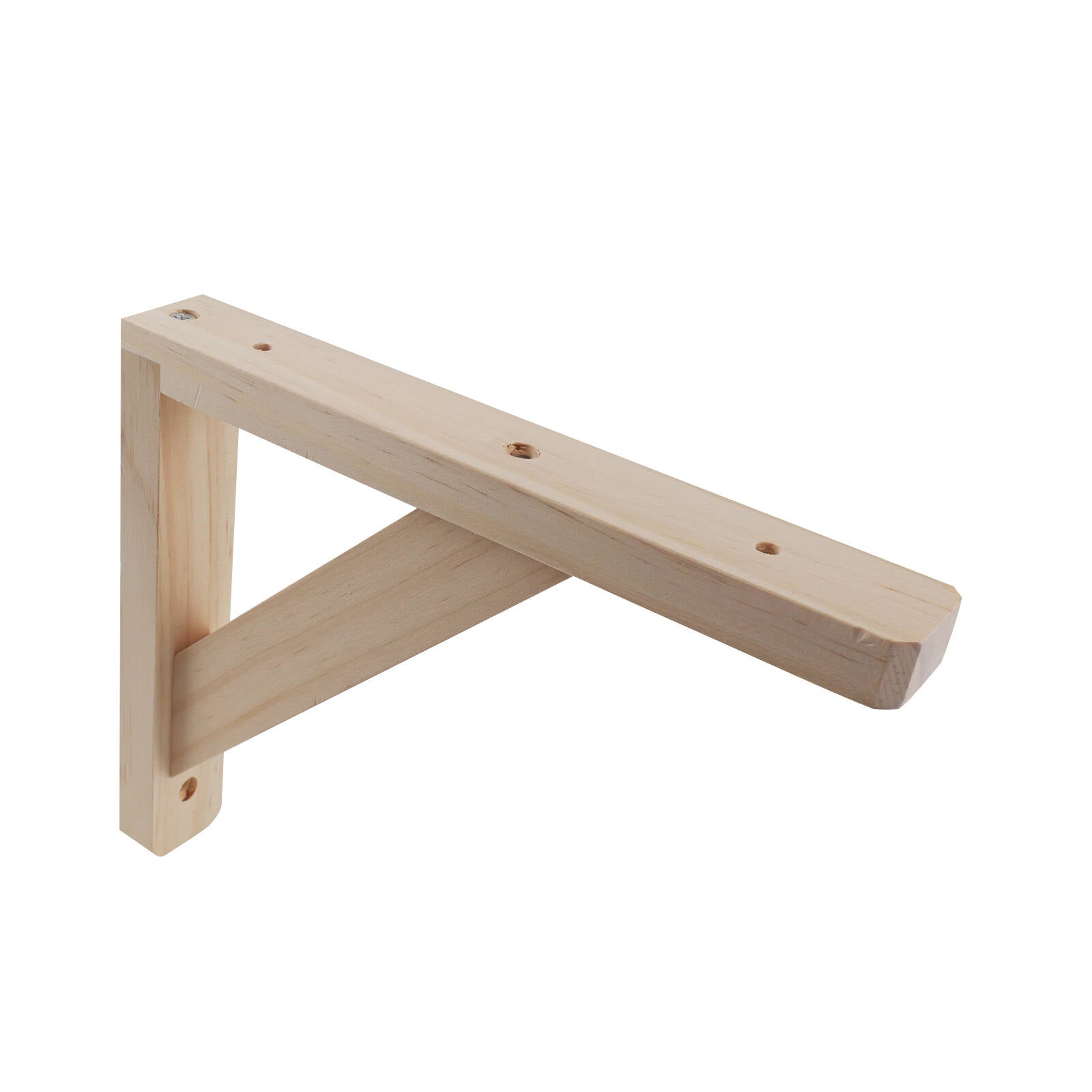 Carinya 210 x 170mm Raw Pine Stayed Bracket Wall Mount 30kg Capacity Indoor