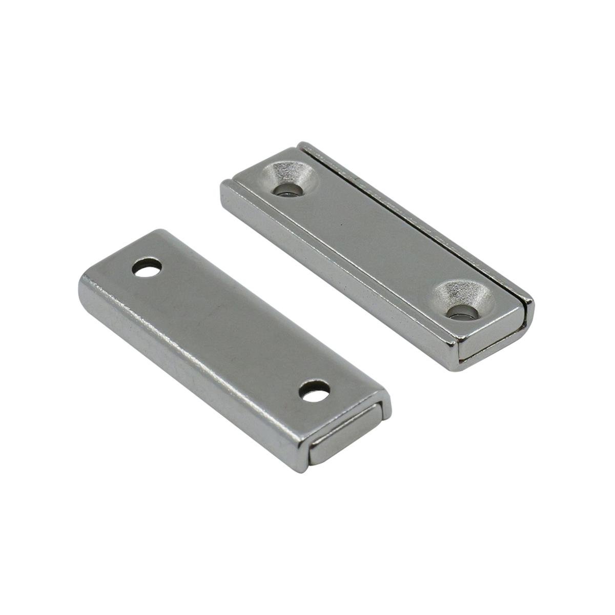 Everhang Rare Earth Channel Magnet 2 Pack - 40 x 13.5mm - Silver - Durable - SuperSaverAU - view 1