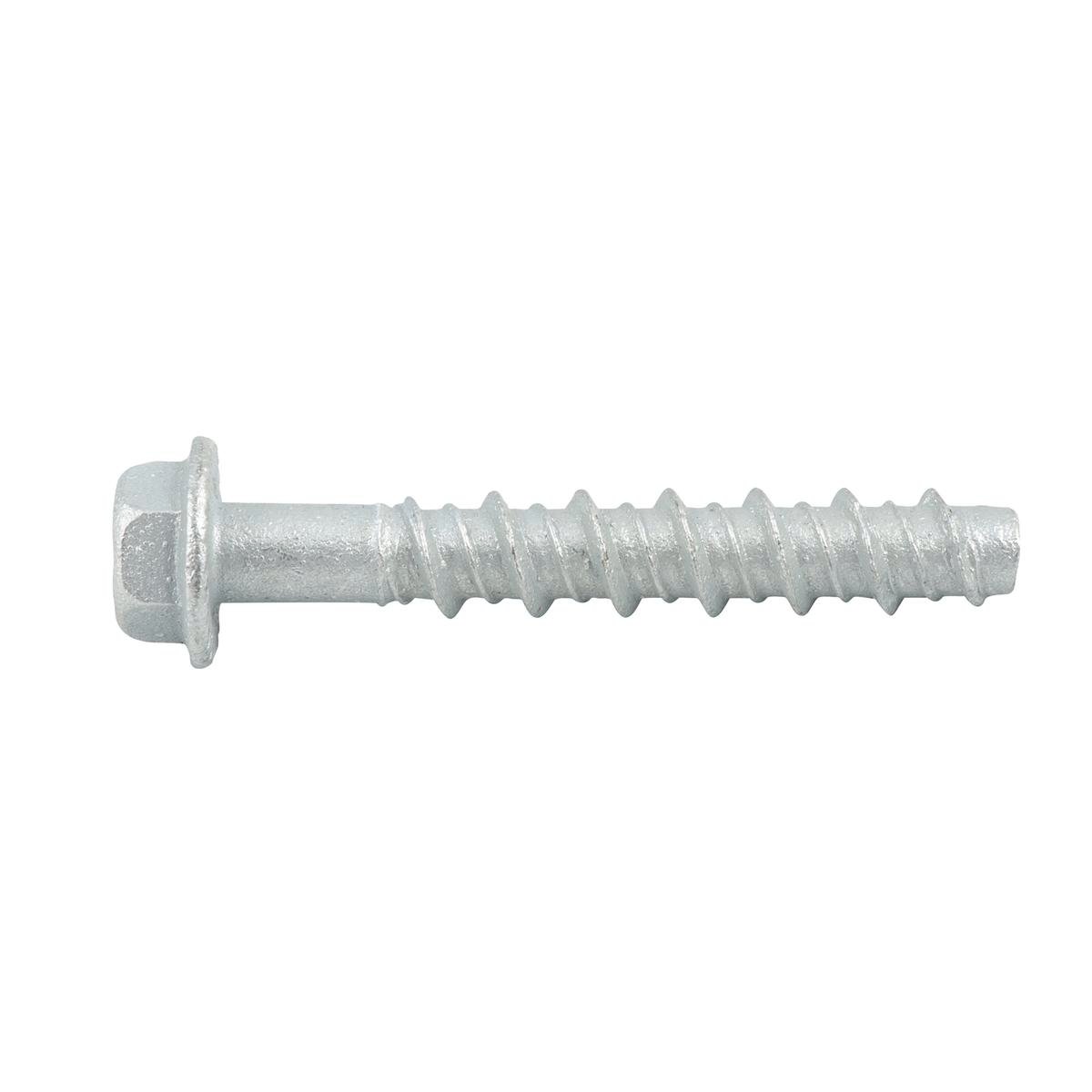 Ramset AnkaScrew 6 x 50mm Galvanised Masonry Anchor - Flanged Hex Screw-In - 10 Pack